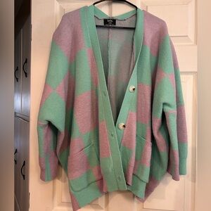 Dressed In Lala Checkered Cardigan